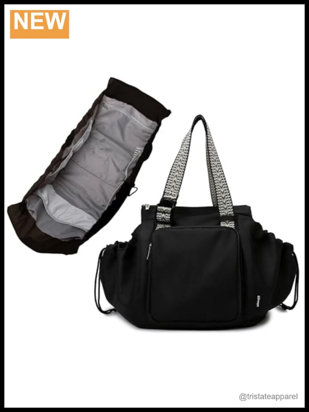 Spacious Tote Diaper Bag with 16 Pockets, 3-in-1 Convertible Work Shoulder Bag